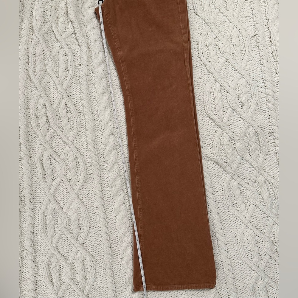 AG Alexxis High Rise Vintage Boot corduroy jeans tall long inseam pants Brown 27 - Picture 6 of 10
